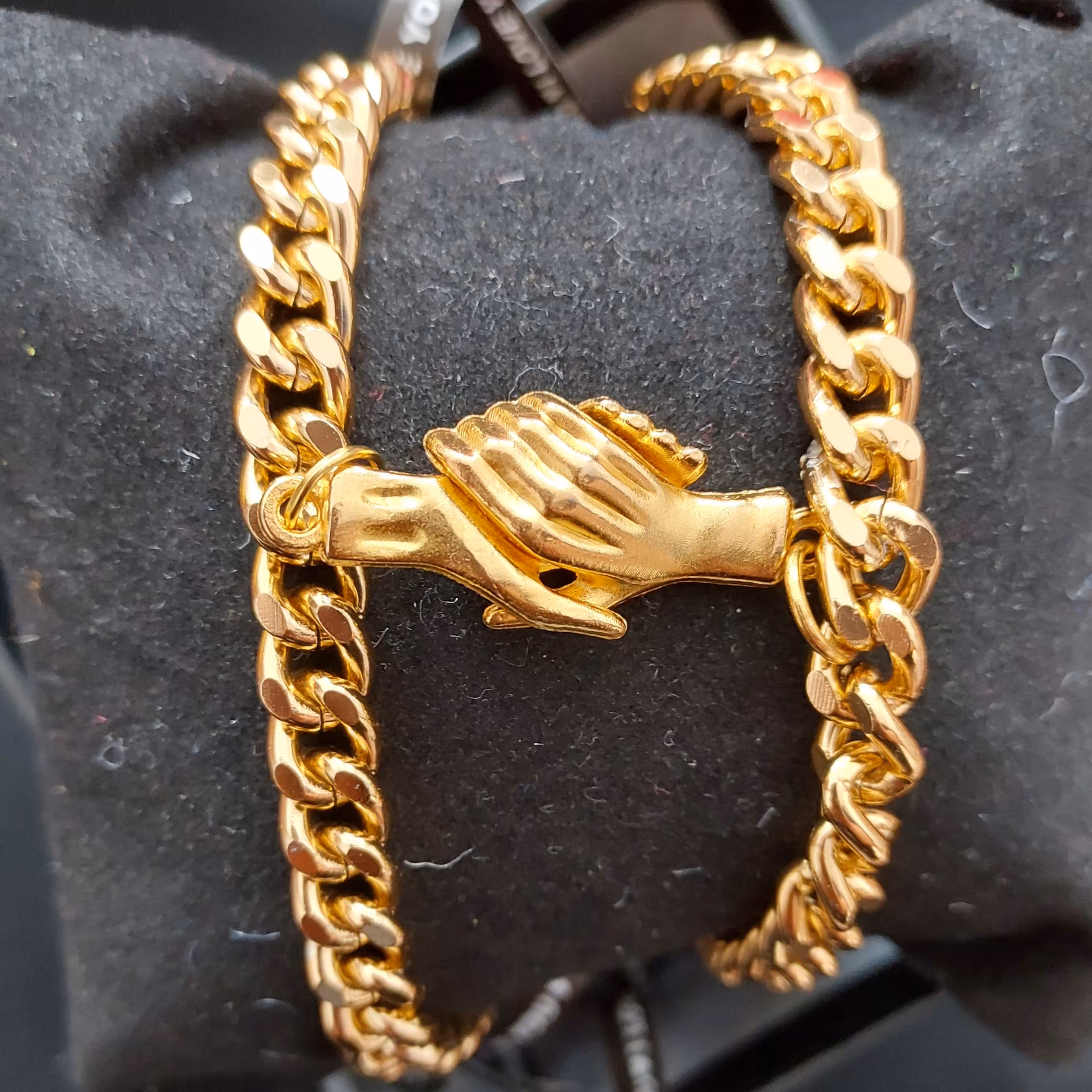 دستبند ست کارتیر طلایی مگنت دست