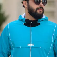 هودی مردانه D109 برساد رنگ آبی فیروزه ای سایز XL