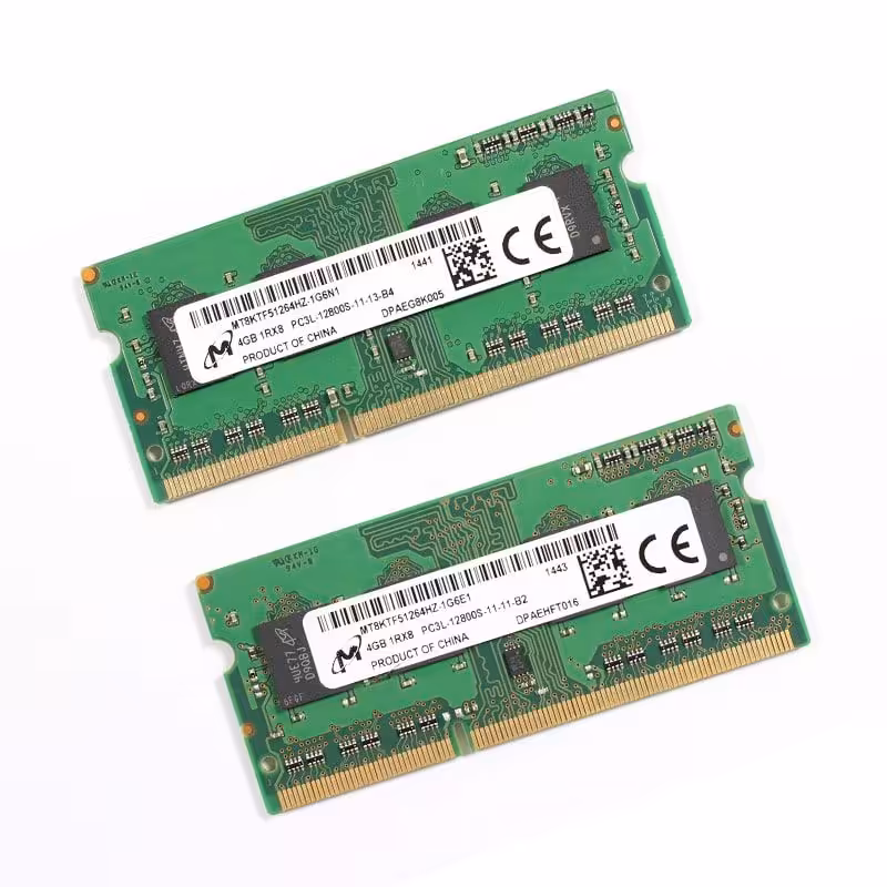 رم لپ تاپ میکرون مدل DDR3 12800s MHz PC3L ظرفیت 4 گیگابایت
