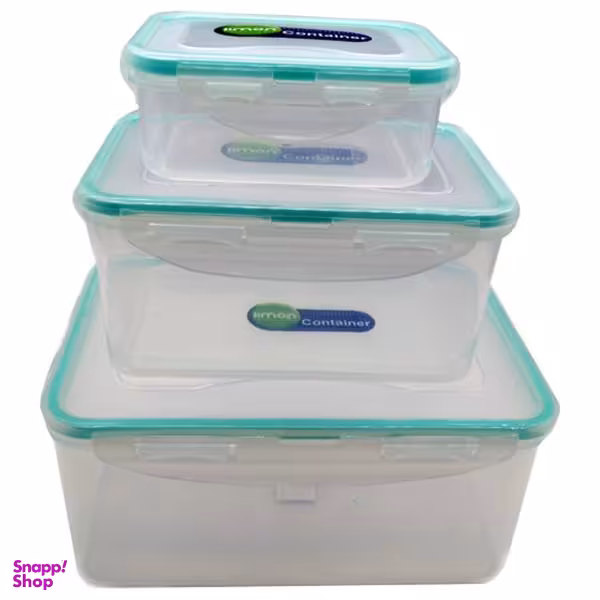 ظرف نگهدارنده لیمون آبی بسته 3 عددی