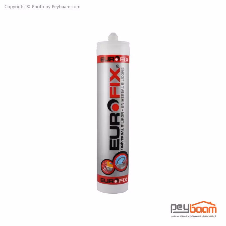 چسب سیلیکون درزگیر یوروفیکس مدل 1894 حجم 250 گرم