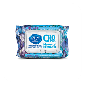 دستمال مرطوب پاک کننده آرایش دافی مدل Q10 (طرح گل ۱) ۵۰ عددی