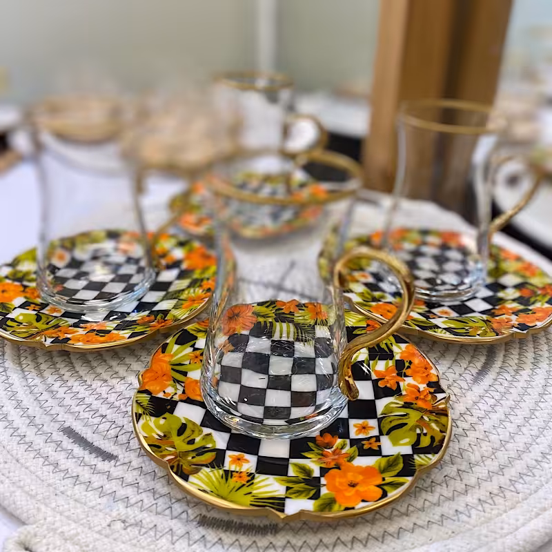 سرویس چایخوری شش نفره ترک