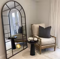 آینه قدی مدل تاج | ابعاد 80 *‌ 180 | قاب فلزی - آینه اول