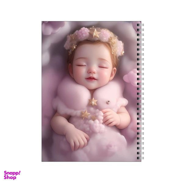 دفتر مشق 80 برگ بامبیلیپ طرح نی نی فرشته کد 9485586