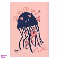 دفتر مشق‌ 60 برگ تک خط وزیری شومیز فانتزی جلد نرم الیپون (Elipon) کد 2201242