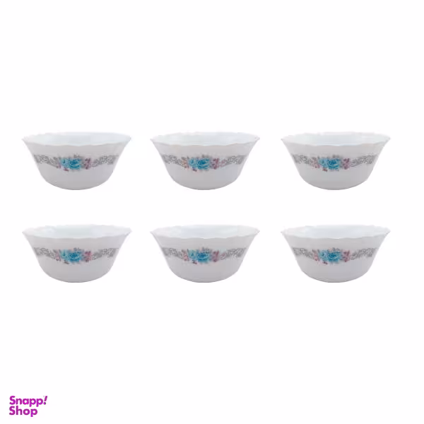 کاسه ماست خوری پارس اپال طرح نلی کد 180B بسته 6 عددی