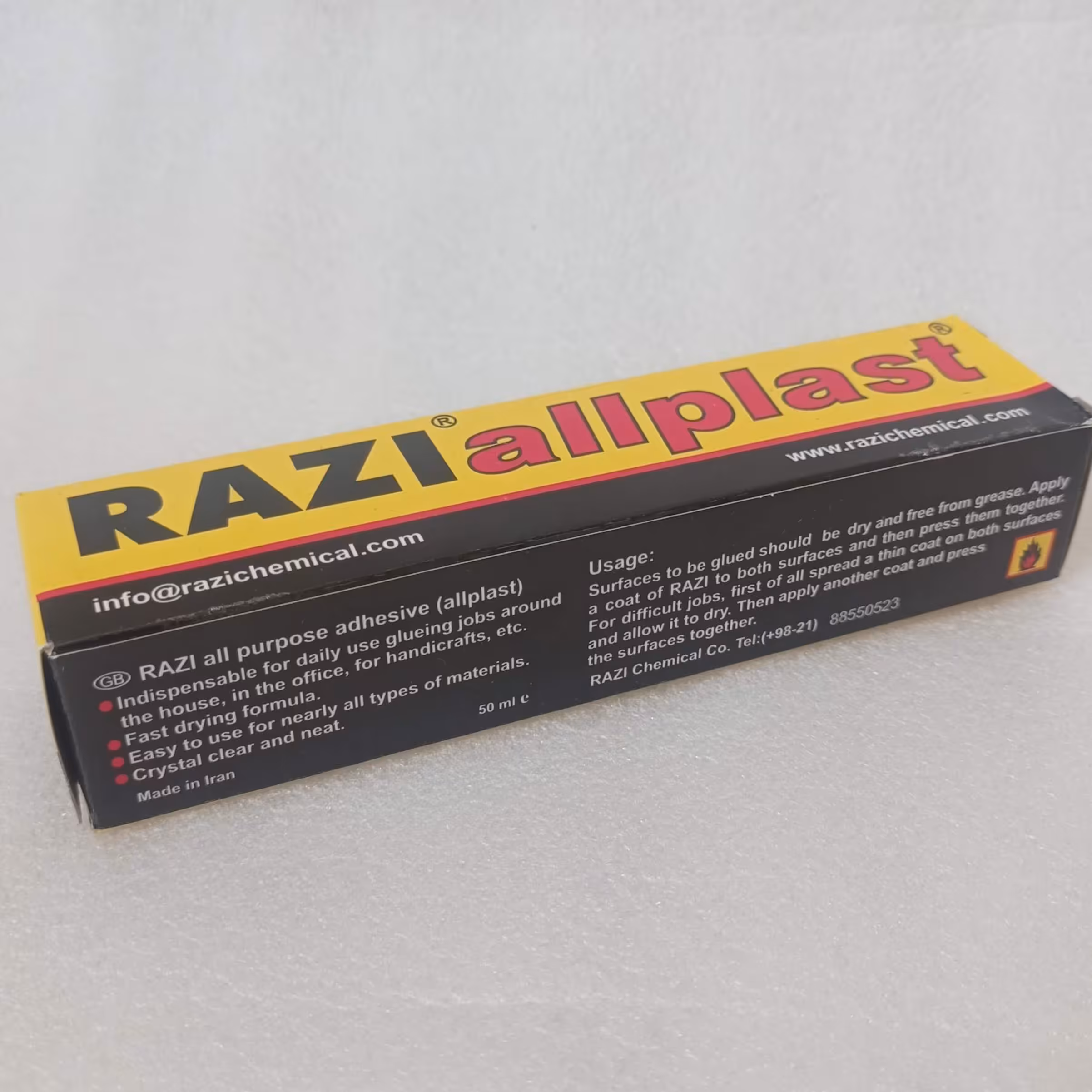 چسب مایع همه کاره رازی 50 سی سی