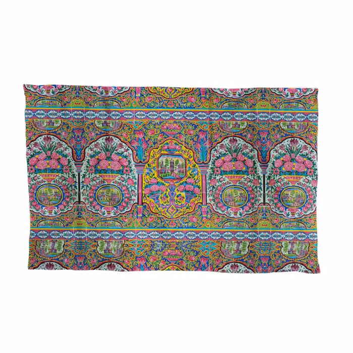 پارچه کادویی ترمه طراحان ایده مدل کاشی نصیرالملک کد cfp293