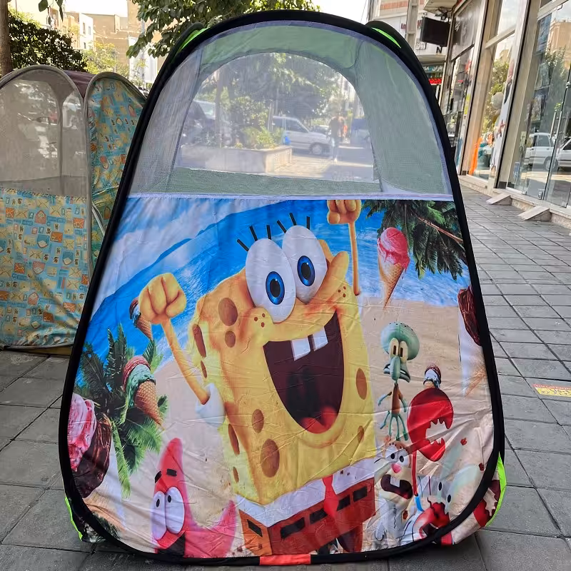 چادر بازی کودک طرح باب اسفنجی پاتریک دخترانه و پسرانه سیسمونی کادو کد 113