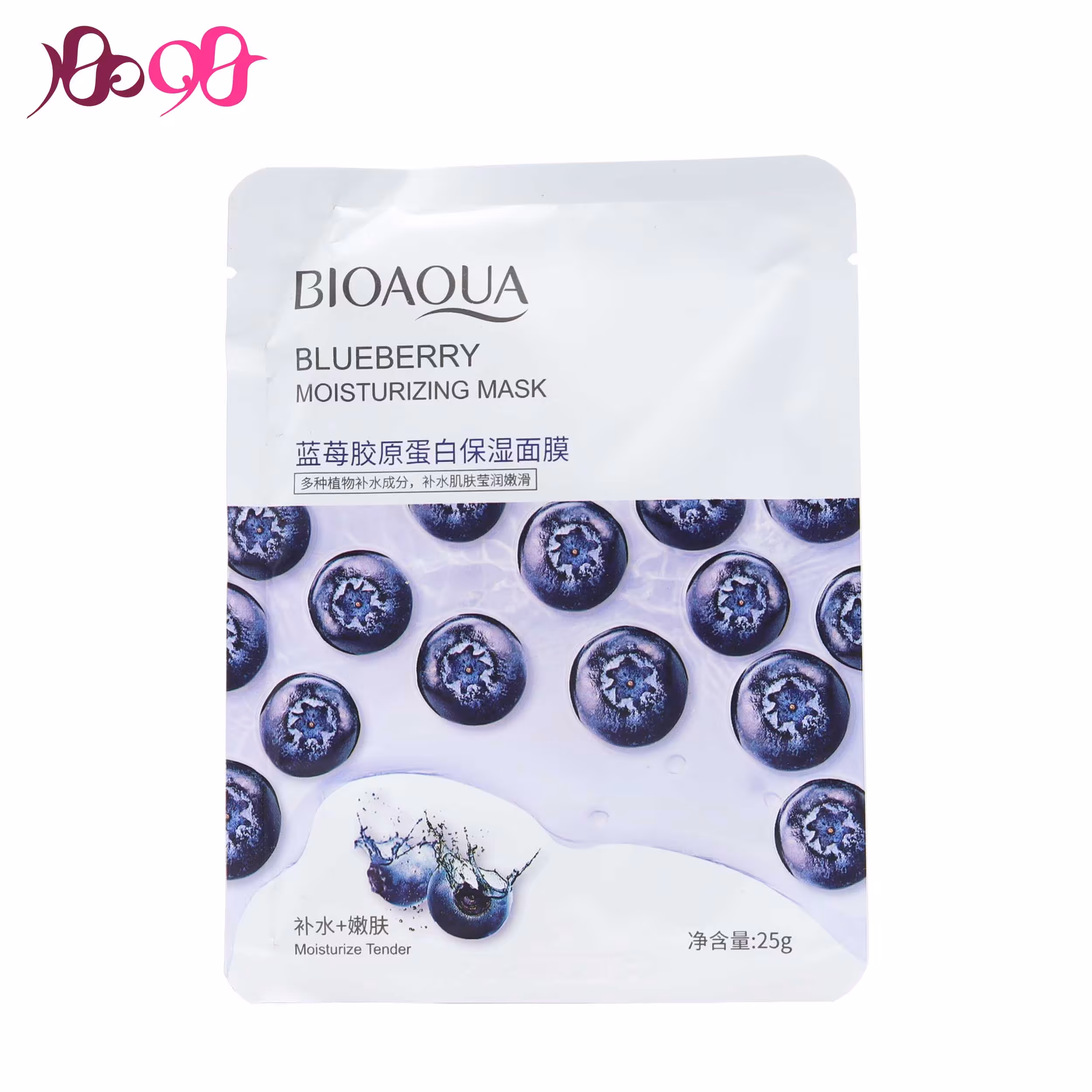 ماسک ورقه ای بلوبری بیوآکوا - BIOAQUA