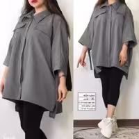 مانتو اسپرت سایز بزرگ پرشین مدل مژده