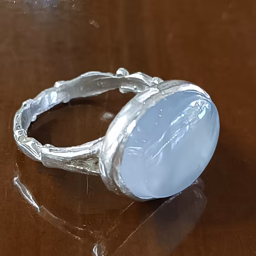 انگشترعقیق یمن کبود صفوی عقیق سوسنی