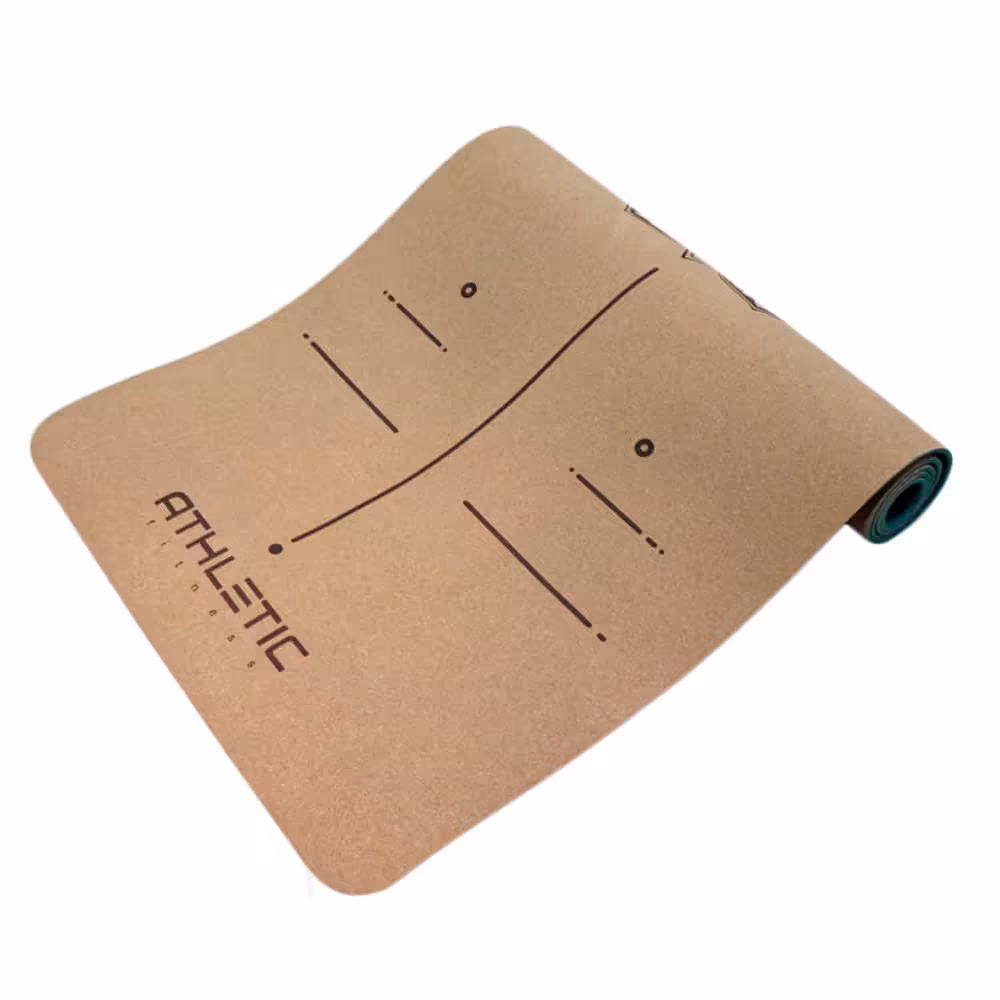 مت یوگا چوب پنبه ای مدل اتلیتک ضخامت 6 میلی متر - فروشگاه نسل آهن