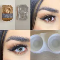 لنز طبی رنگی طوسی سبز دهب اسکای