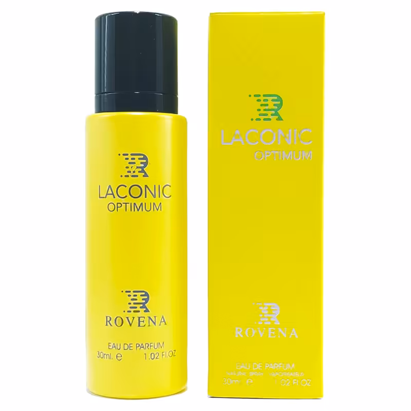عطر ادکلن روونا لاکونیک آپتیموم لاگوست زرد ROVENA LACONIC OPTIMUM 30MIL