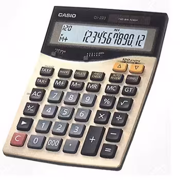 ماشین حساب رومیزی کاسیو دی جی 220