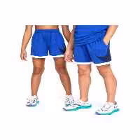 شلوار گرمکن آبی دخترانه و پسرانه بچگانه چند  DRI FIT آموزش کوتاه Nike