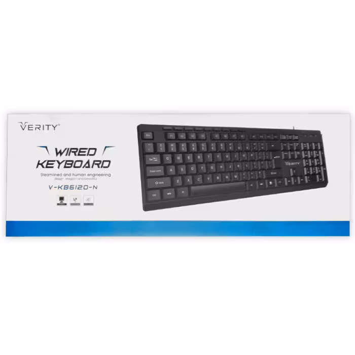 کیبورد  صفحه کلید سیم دار VERITY مدل 6122