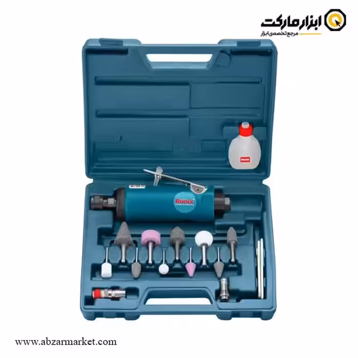 کیت فرز انگشتی بادی گلو کوتاه رونیکس 16 پارچه مدل RA-1802