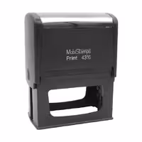 مهر ژلاتینی سایز بزرگ اتومات بدون نیاز به جوهر همراه با ساخت  با جوهر آبی