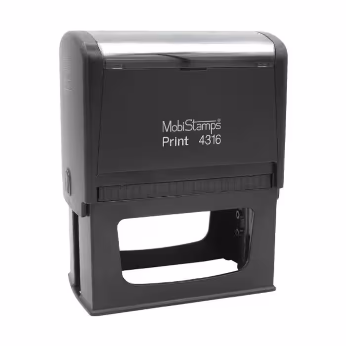 مهر ژلاتینی سایز بزرگ اتومات بدون نیاز به جوهر همراه با ساخت  با جوهر آبی