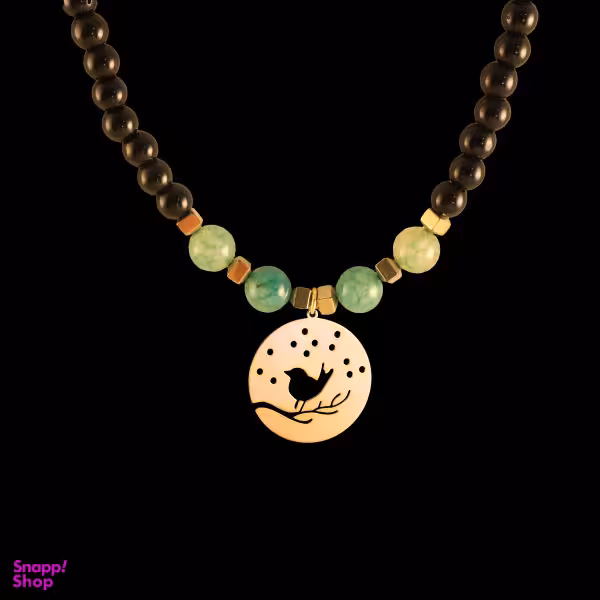 گردنبند طلا 18 عیار زنانه سانا گالری مدل پرنده کد D10475