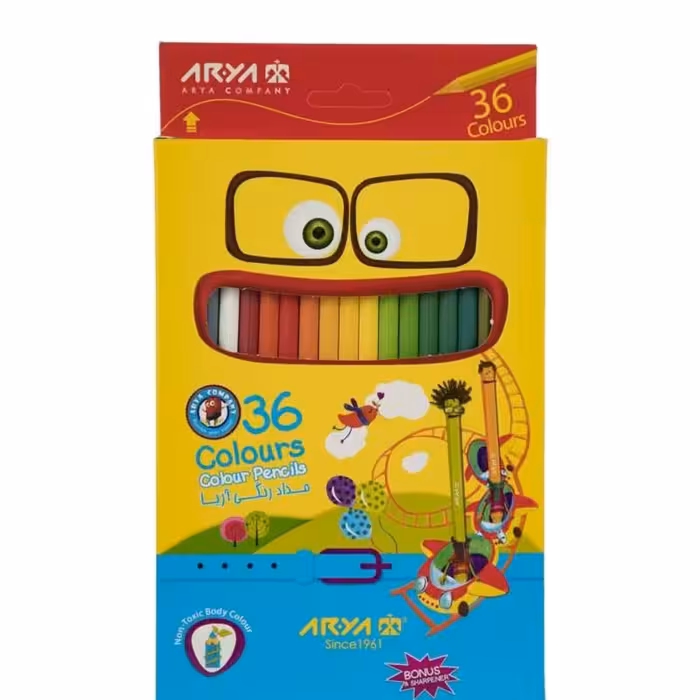 مداد رنگی 36 رنگ با کیفیت عالی و قیمت مناسب 