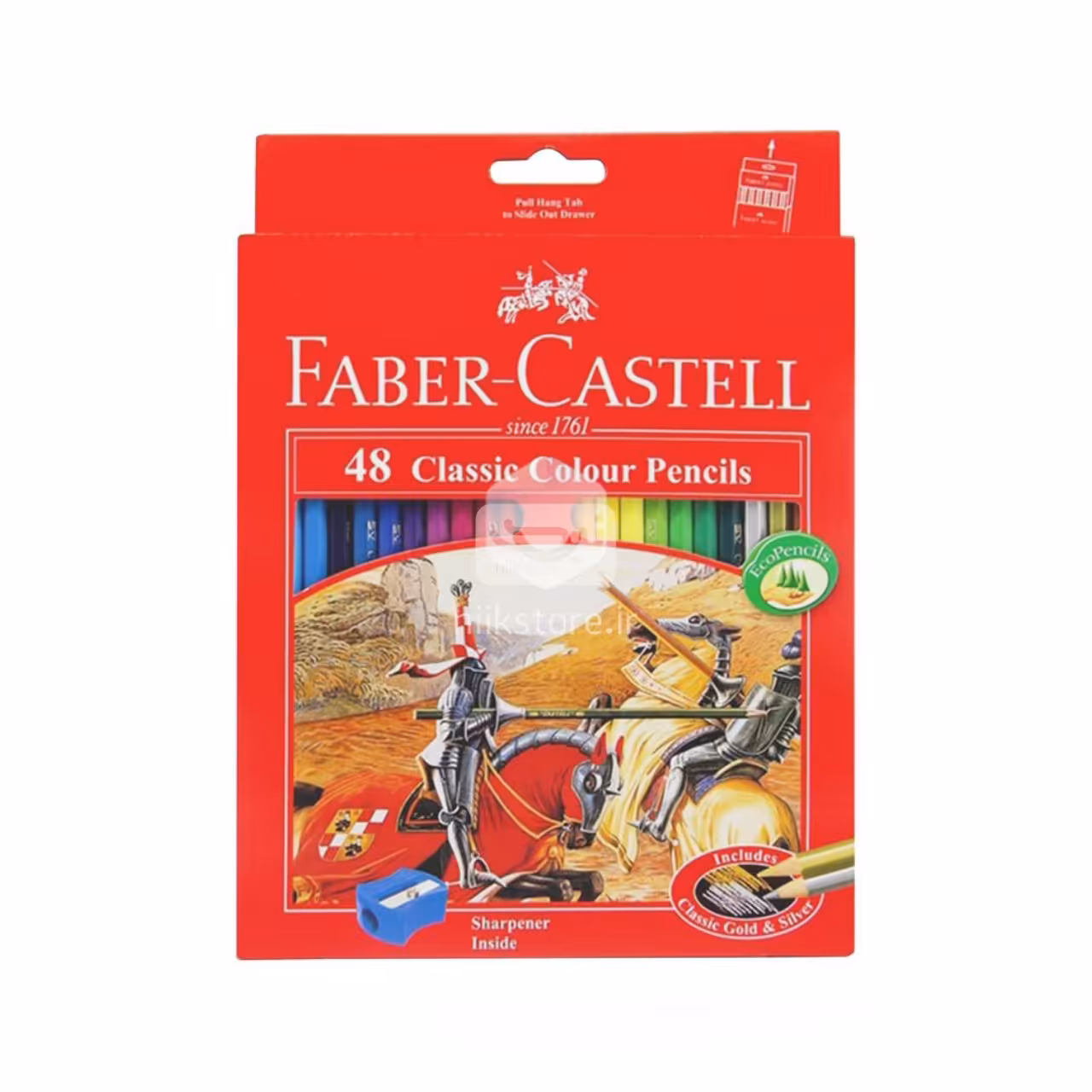مدادرنگی جعبه مقوایی 48رنگ فابرکاستلFaber Castell 48 classic colour pencils