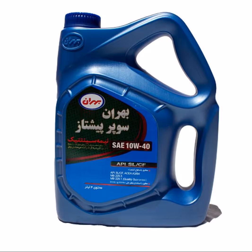 روغن موتور بهران سوپر پیشتاز 10w40 SL چهار لیتری