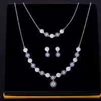 سرویس زنجیری چشم زخم نقره آکسو سری EB کد 005