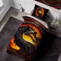 روتختی سه بعدی گیمینگ طرح اژدهای مورتال کمبت BA-9569-s