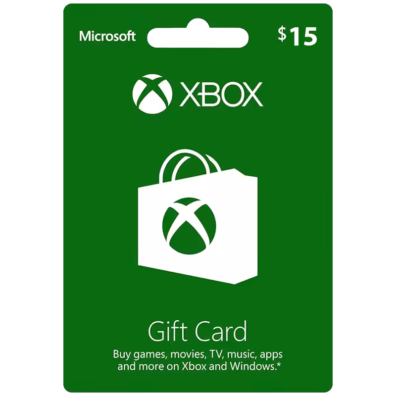 خرید گیفت کارت 15 دلاری ایکس باکس