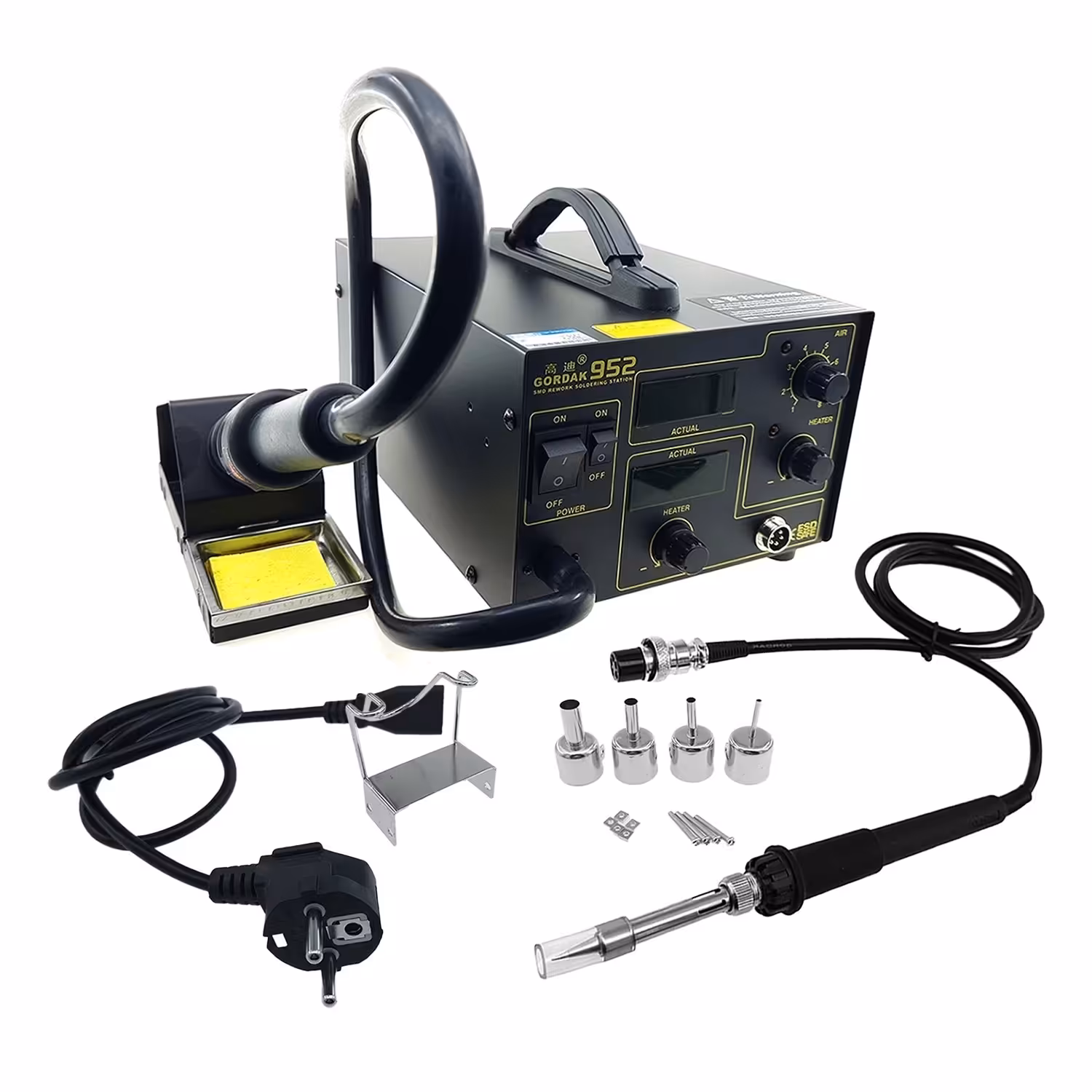 دستگاه هویه و هواگرم گرداک مدل GORDAK 952 Soldering Station اصلی