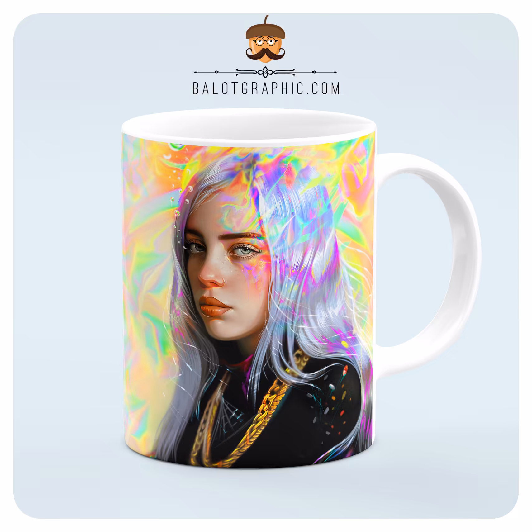 ماگ سرامیکی بیلی آیلیش کد BM111 بلوط گرافیک