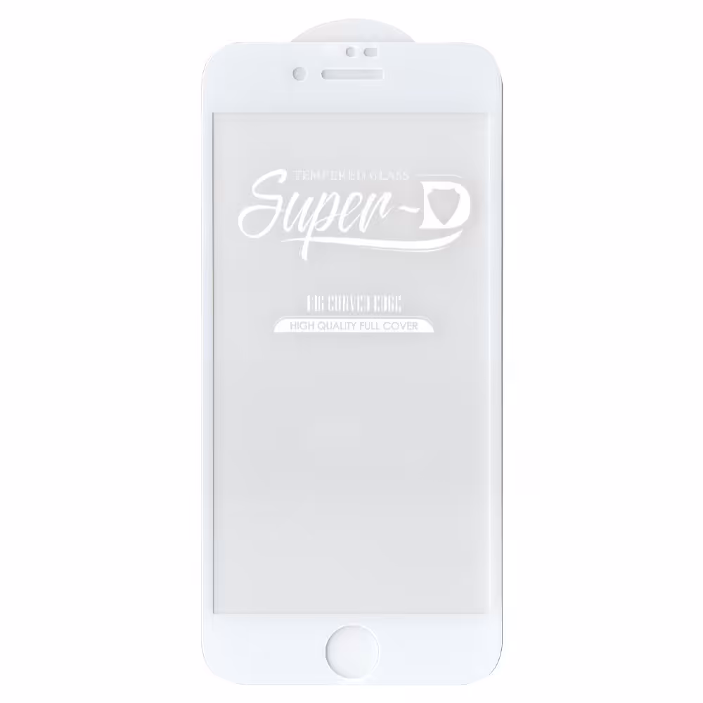 گلس شیشه ای سوپردی SuperD اپل Iphone 7 Plus - 8 Plus رنگ سفید