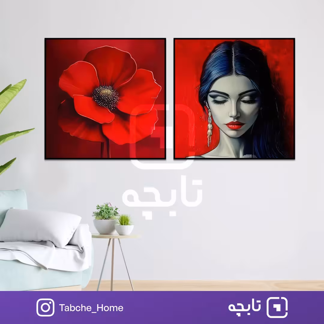 تابلو دیواری خاموشی گل