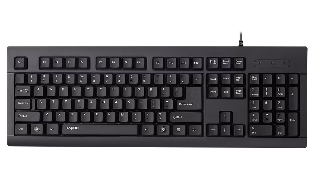 کیبورد سیم دار رپو KEYBOARD WIRED RAPOO K150