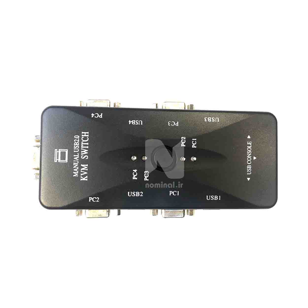 سوييچ KVM چهار پورت دستی (USB)