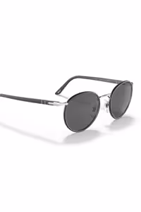 عینک آفتابی خاکستری مردانه و زنانه یونیسکس گرد دست ساز 2422SJ Persol