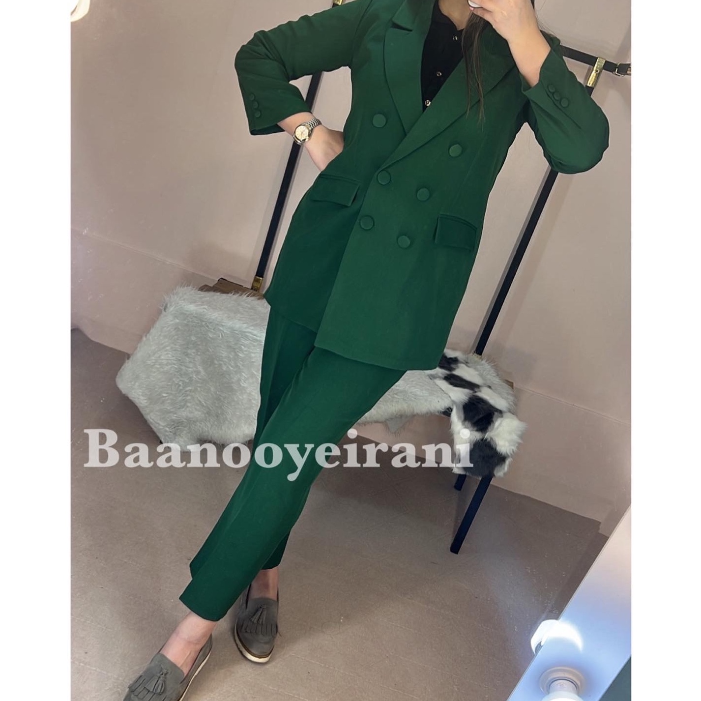 ست کت و شلوار کرپ مازراتی