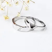 حلقه ست آیینه ای نقره عیار925 کد10569