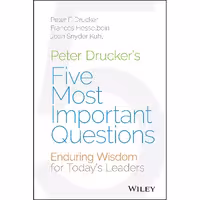 کتاب زبان اصلی Peter Druckers Five Most Important Questions انتشارات JosseyBass