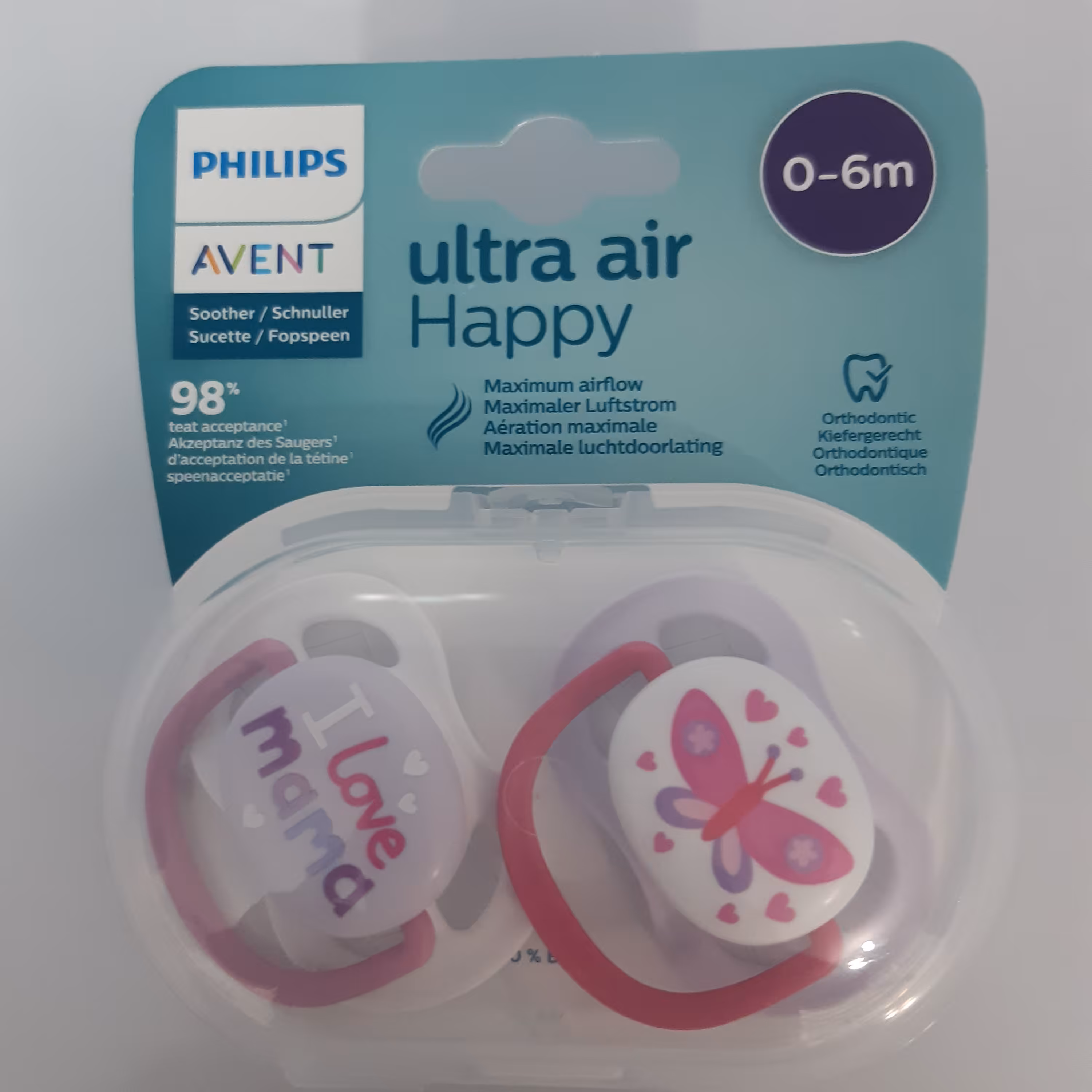 پستونک اونت اورتودنسی.ultra air . avent . ارسال از طریق پست و یا تیپاکس بصورت پس کرایه 