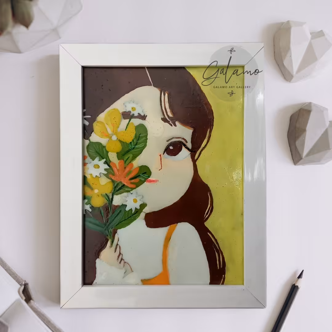 تابلو ویترای اتاق کودک طرح دخترانه 