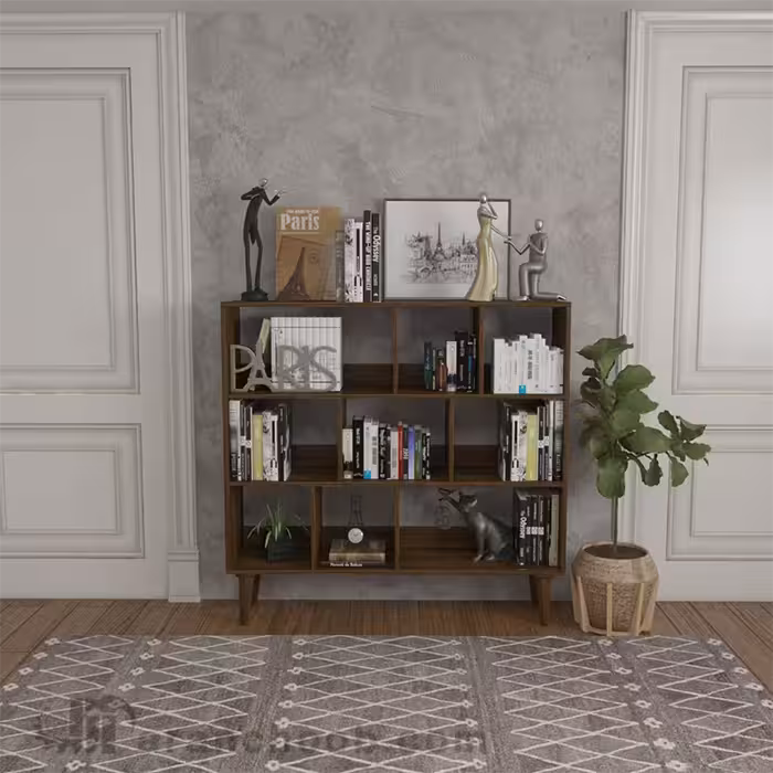 کتابخانه پایه دار سه طبقه