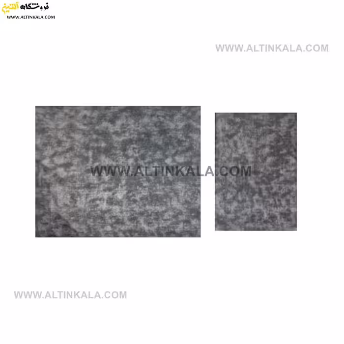 سرویس ملحفه کشدوز یکنفره دوتکه سایز 120×200 طرح پتینه رنگ طوسی