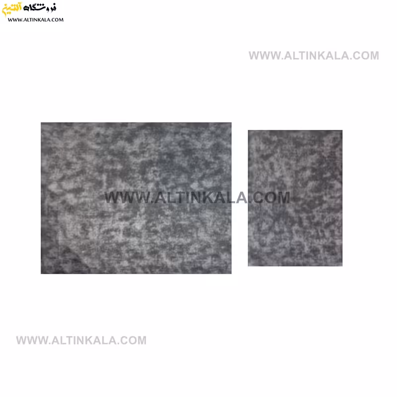 سرویس ملحفه کشدوز یکنفره دوتکه سایز 120×200 طرح پتینه رنگ طوسی