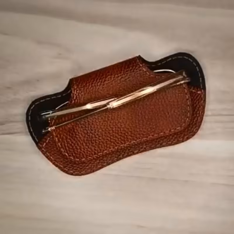 چرم برش خورده و نیمه آماده کیف عینک-کد 7516