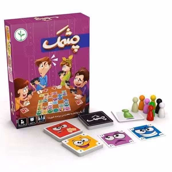 بازی فکری چشمک تولیدی نهالک   4 تا 8 نفره   رده سنی 8 سال به بالا